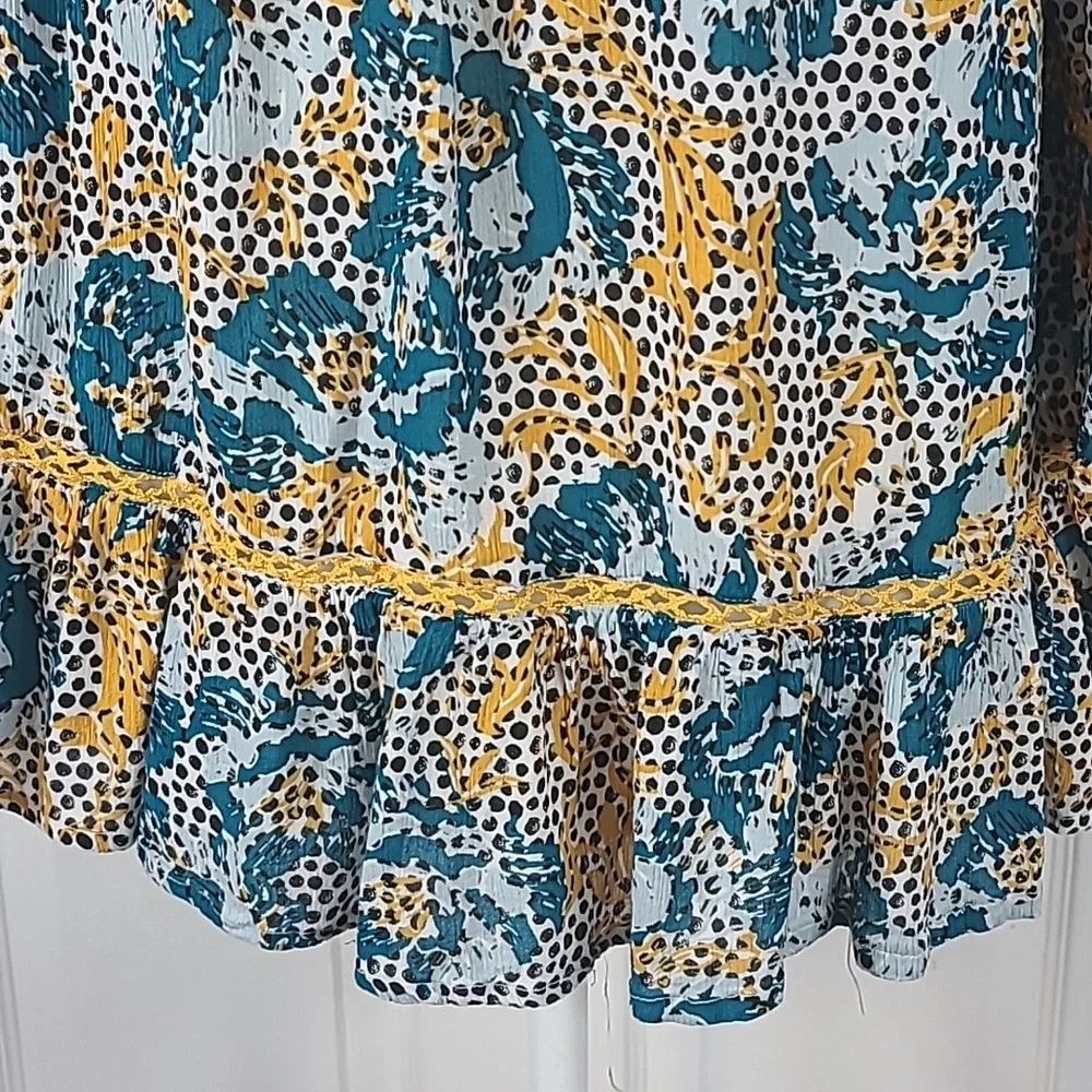 Fever Mixed Prints Blouse - Picture 4 of 12